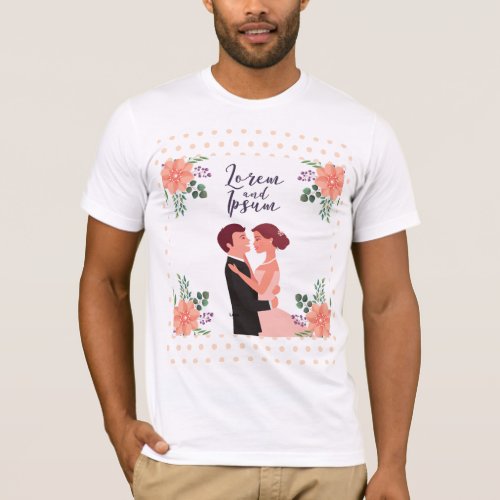 Couple wedding T_Shirt