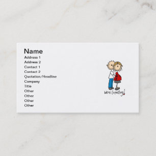 Couple We're Expecting T-shirts and Gifts Business Card