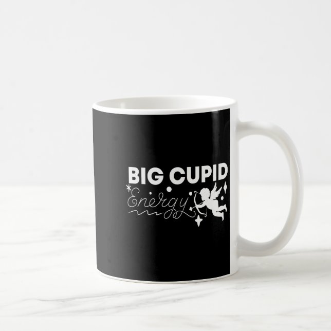 Couple Wife Husband Big Cud Energy Valentines Da  Coffee Mug (Right)