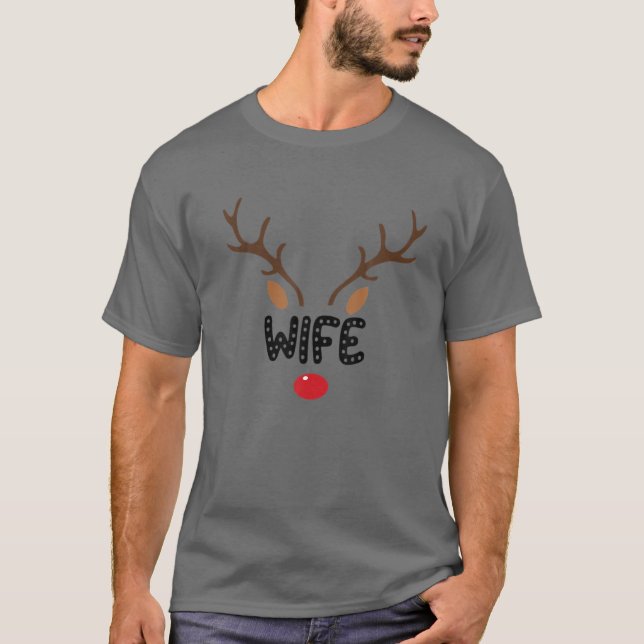 Couple Wife Husband Our First Christmas As Mr T-Shirt (Front)