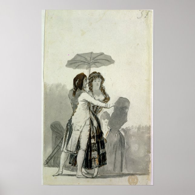 Couple with a Parasol Poster (Front)