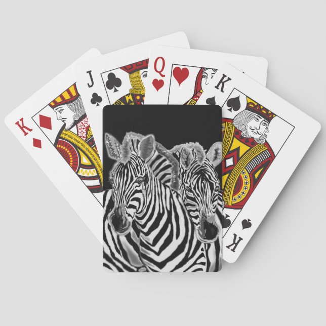 Couple Zebra Playing Cards (Back)
