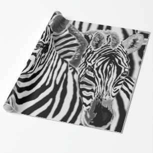 Couple Zebra Wrapping Paper