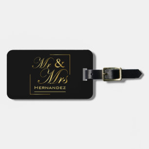 couples anniversary gift mr & mrs  luggage tag