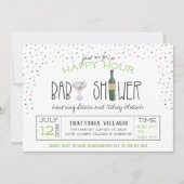 Couples Baby Shower | Happy Hour Invitation (Front)