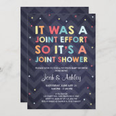Couples Baby Shower invitation Coed Shower Joint (Front/Back)