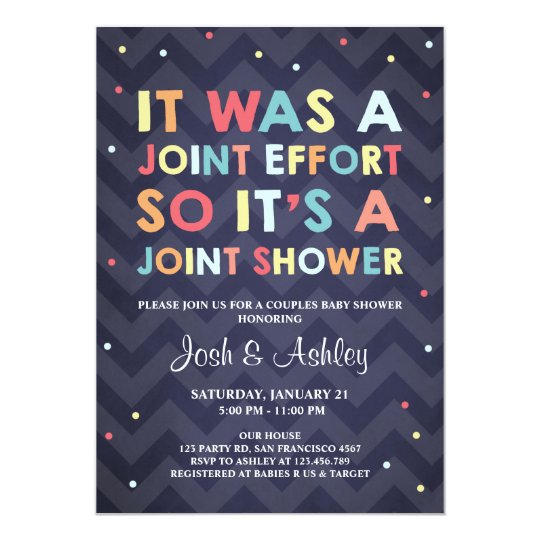 Couples Baby Shower invitation Coed Shower Joint | Zazzle.com