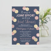 Couples Baby Shower invitation Joint Effort (Standing Front)