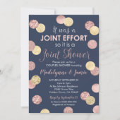 Couples Baby Shower invitation Joint Effort (Front)