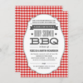 Couples BBQ Baby Shower Invitations (Front/Back)