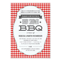 Couples BBQ Baby Shower Invitations