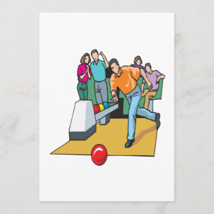 Couples Bowling Invitation