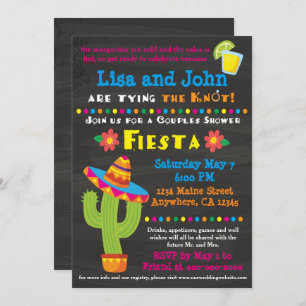 Couples Bridal Shower Fiesta Invitation