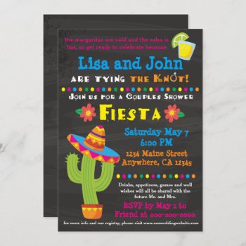 Couples Bridal Shower Fiesta Invitation by KinsieMichelle at Zazzle