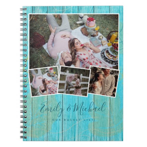 Couples BUCKET LIST Photo Collage Newlywed Journal