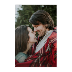 Couples Christmas Picture, First Christmas Acrylic Print
