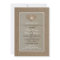 Couples Coed Wedding Shower Invitation -- Burlap