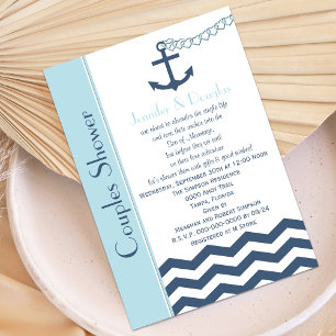 Couples Coed Wedding Shower Invitation - Nautical