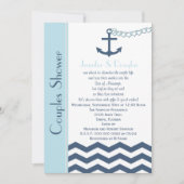 Couples Coed Wedding Shower Invitation - Nautical (Front)