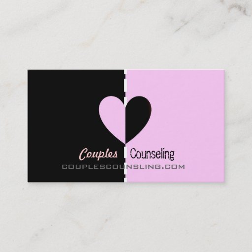Customizable Couples Counseling Business Cards