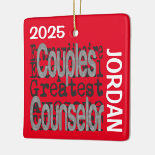 Couples Counselor Extraordinaire CUSTOM Ceramic Ornament