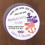 Couple's Cruise Let's Get Nauti Cabin Door Marker Car Magnet<br><div class="desc">Decorate your cabin ship door with this fun stateroom door marker. This custom cruise magnet features the fun saying "Let's Get Nauti." Personalize the theme and your names in fun rope font. You can also customize the cruise line's name, cruise ship name, type of cruise itinerary, and sailing date. Please...</div>
