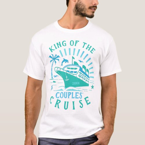 Couples Cruise Ship Vacation Personalized King V2 T_Shirt