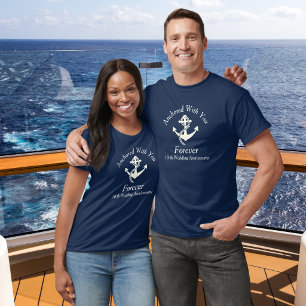 Couples Cruise Wedding Anniversary Personalize T-Shirt