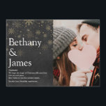 Couples Definition Chalkboard Christmas Photo Holiday Card<br><div class="desc">Share your definition of what the Christmas holiday season means to you with these elegant,  boho holiday cards. Featuring your special photo,  names and holiday message set in modern typography,  and elegant gold snowflakes on a chalkboard background. Designed by Thisisnotme©</div>