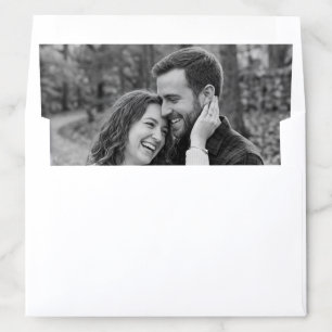 Couple's Engagement Photo Envelope Liner