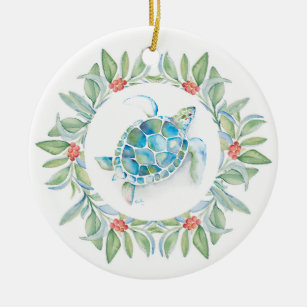 Couples First Christmas Ornament Sea Turtle