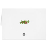 Couple's First Christmas Photo Christmas Card (Back Horizontal)