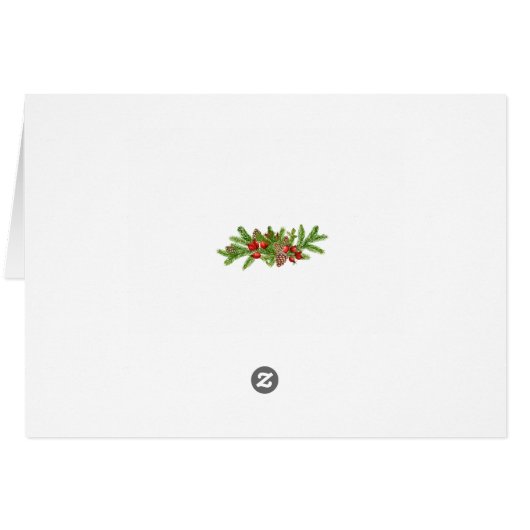 Couple's First Christmas Photo Christmas Card (Back Horizontal)