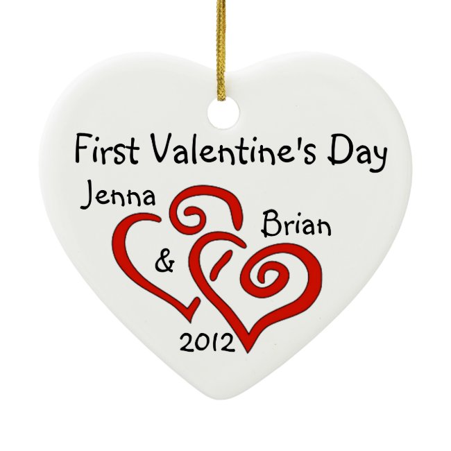 Couple's First Valentine's Day Ornament