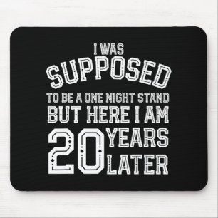 Couples Funny 20th 20 Year Anniversary Husband Wif Mouse Pad