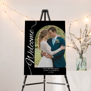 Couples Gothic Halloween Wedding Welcome Sign
