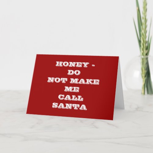 COUPLES HUMOR AND LOVE AT CHRISTMAS HOLIDAY CARD