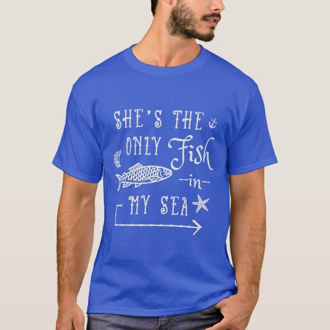 Couples Husband Wife Matching Cruise Vacation Cute T-Shirt (Front)