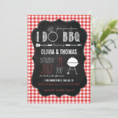 Couples I Do BBQ Engagement Shower Invitation (Standing Front)