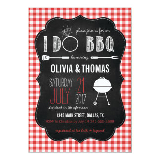 Couples I Do BBQ Engagement Shower Invitation