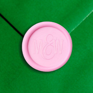 Couple's Initial Wax Seal Sticker