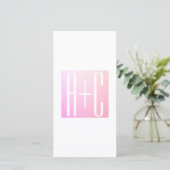 Couple's Initials | Subtle Pink Gradation (Standing Front)