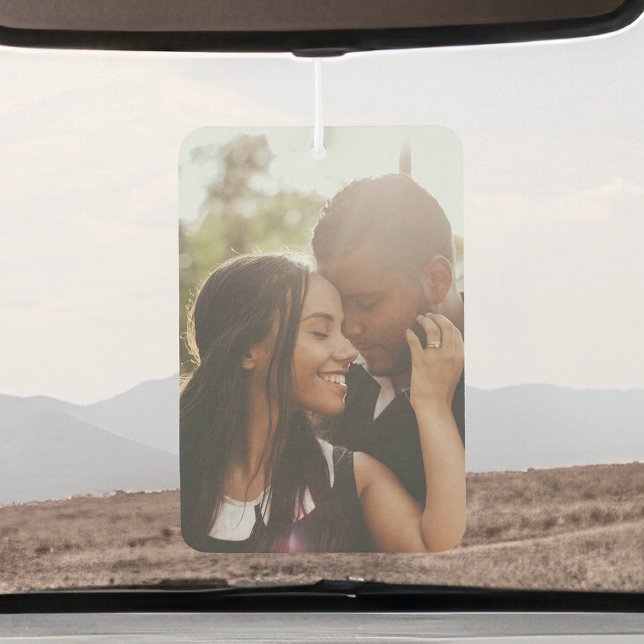 Couples Love Photo Anniversary Gift Heart Air Freshener (Creator Uploaded)