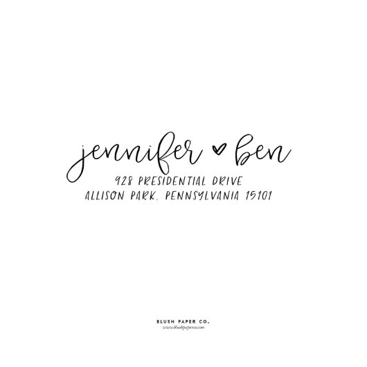 Couples Love Self-Inking Return Address Stamp (Stamp View)