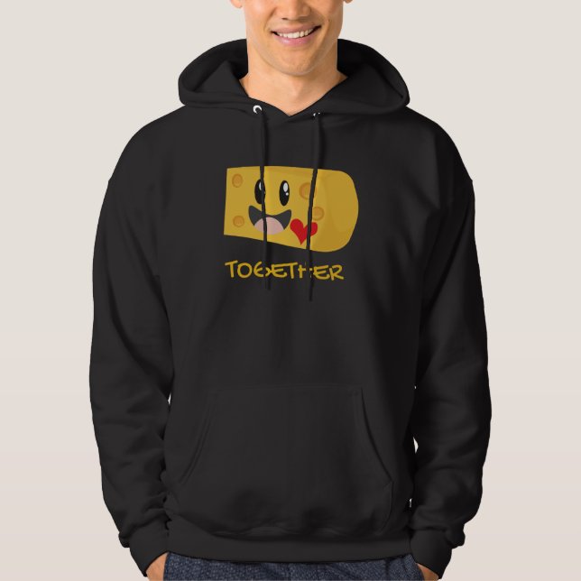 Couples Macaroni and Cheese Better Together Couple Hoodie (Front)