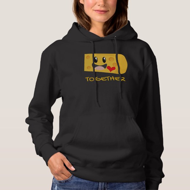 Couples Macaroni and Cheese Better Together Couple Hoodie (Front)