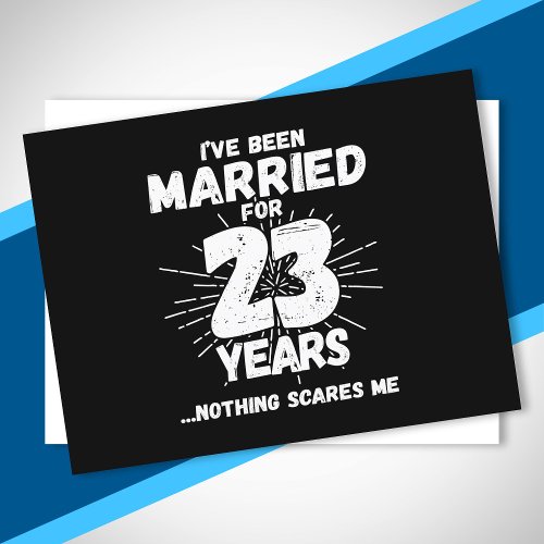 Couples Married 23 Years Funny 23rd Anniversary Postcard