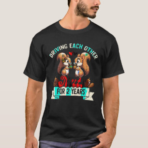 Couples Married 2 Year Funny 2nd Wedding Anniversa T-Shirt
