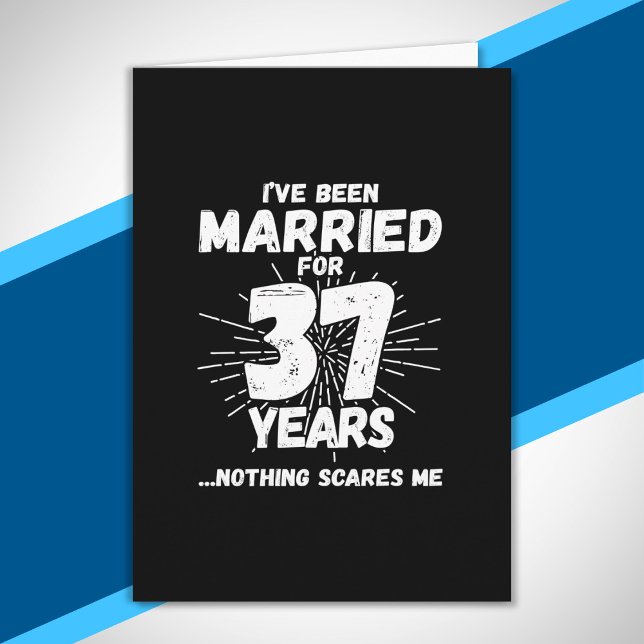 Couples Married 37 Years Funny 37th Anniversary Card (Creator Uploaded)