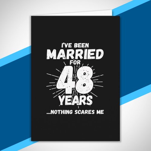 Couples Married 48 Years Funny 48th Anniversary Card